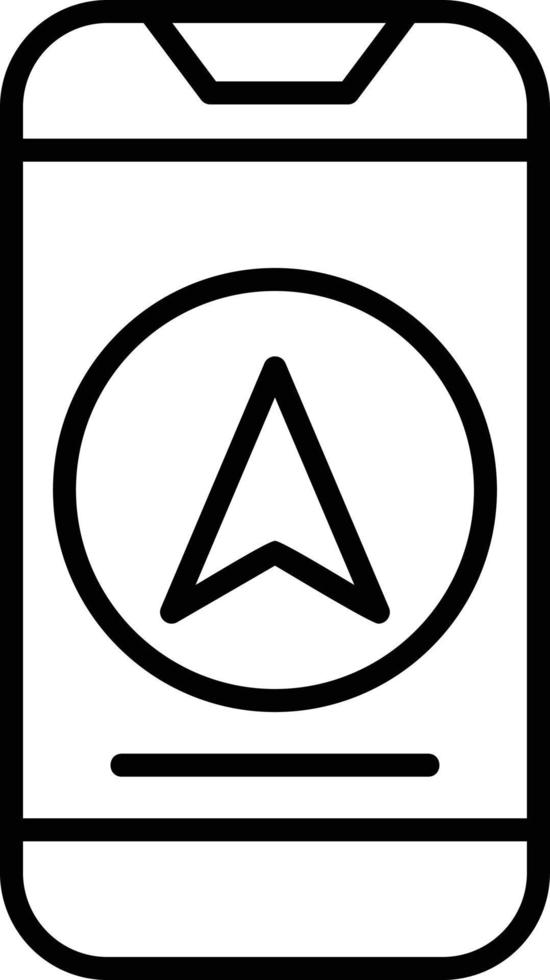 GPS-Navigation kreatives Icon-Design vektor