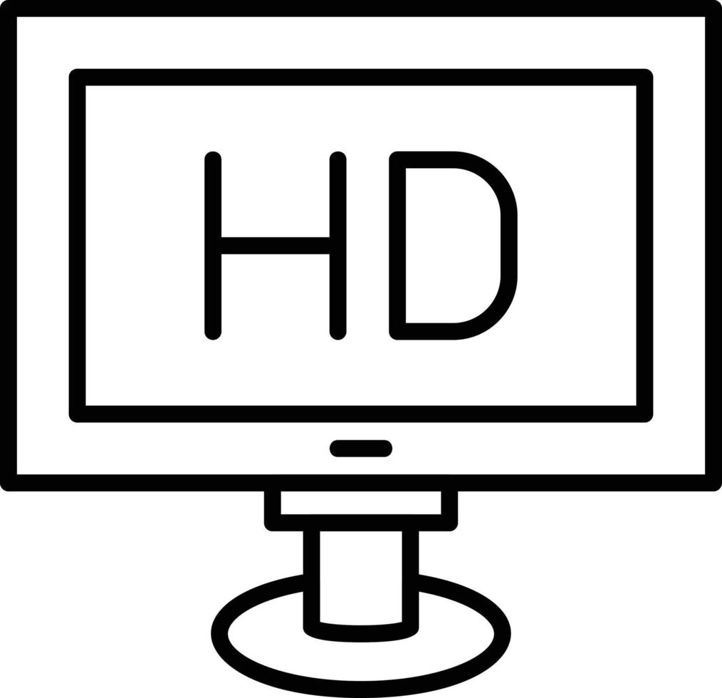 kreatives Icon-Design für das Fernsehen vektor