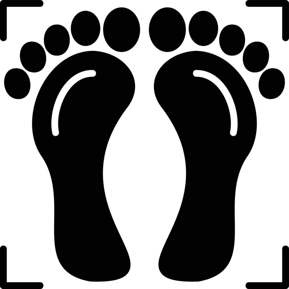 Fußabdruck kreatives Icon-Design vektor