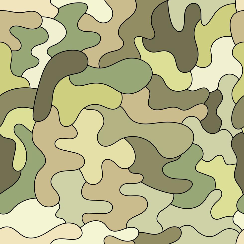 Nahtloses Muster mit militärischem Camouflage-Design. Vektor-Illustration-Grafik vektor
