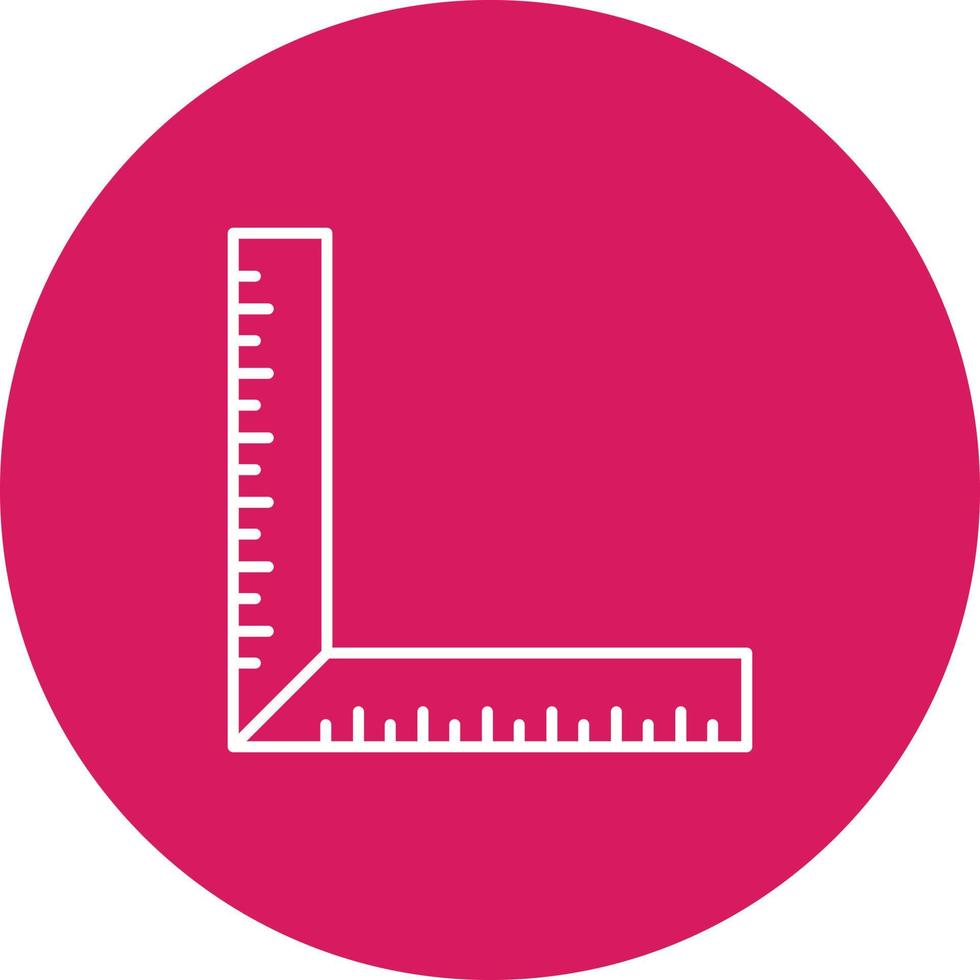 quadratisches Lineal-Vektorsymbol vektor