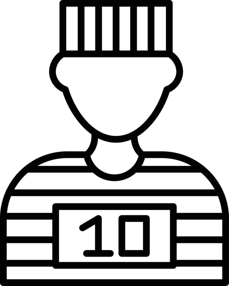 kreatives Icon-Design für Gefangene vektor