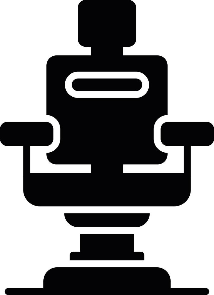 barberare stol kreativ ikon design vektor