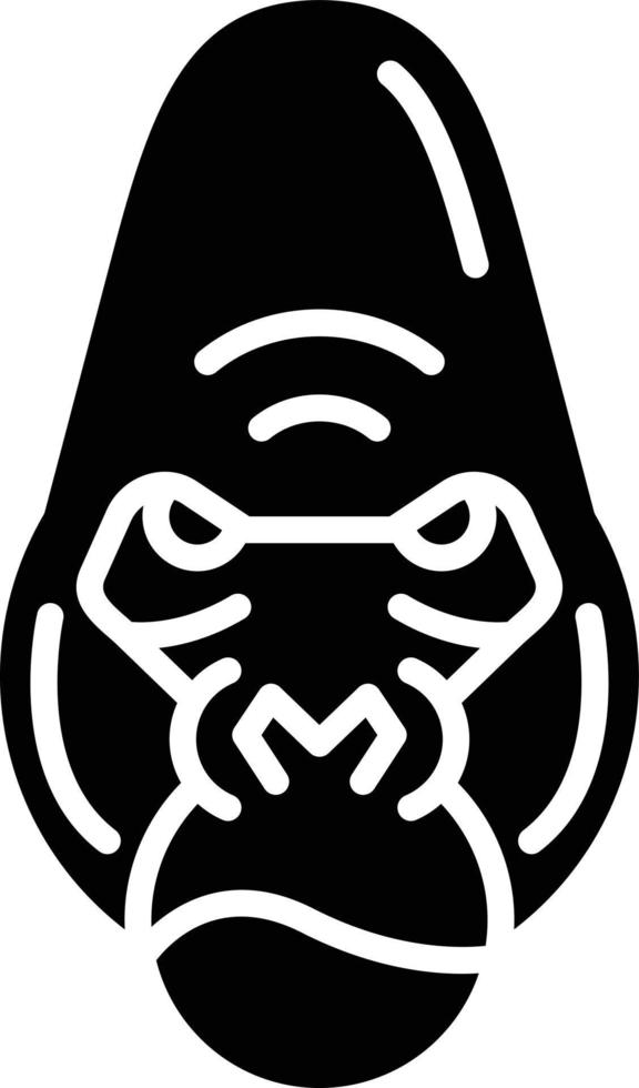 Gorilla kreatives Icon-Design vektor