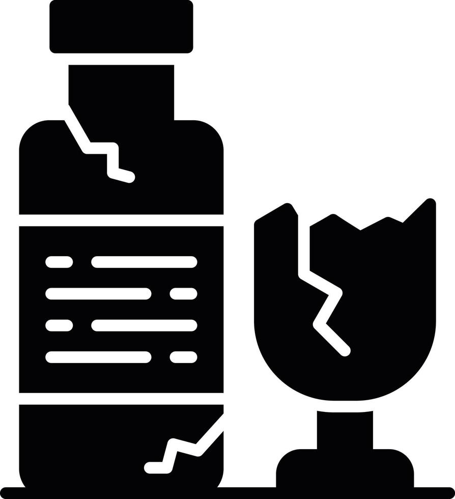 Glasflasche kreatives Icon-Design vektor
