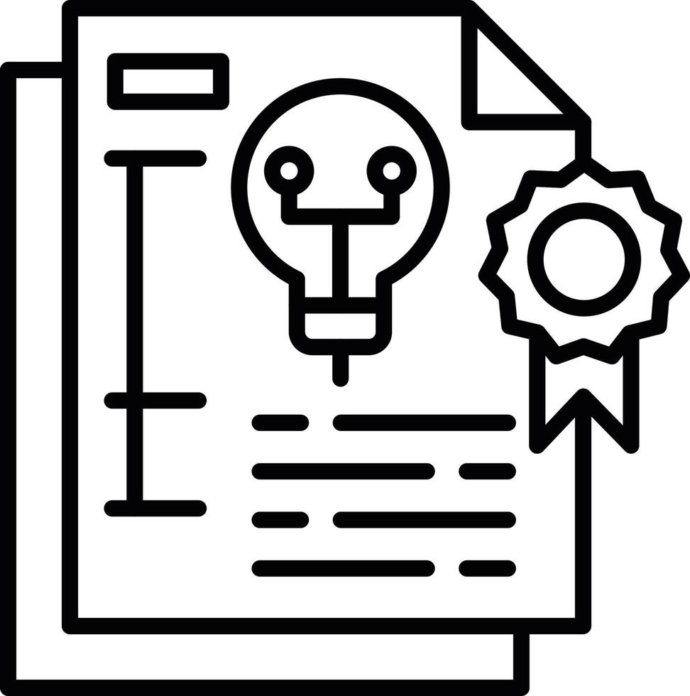 patent kreativ ikon design vektor