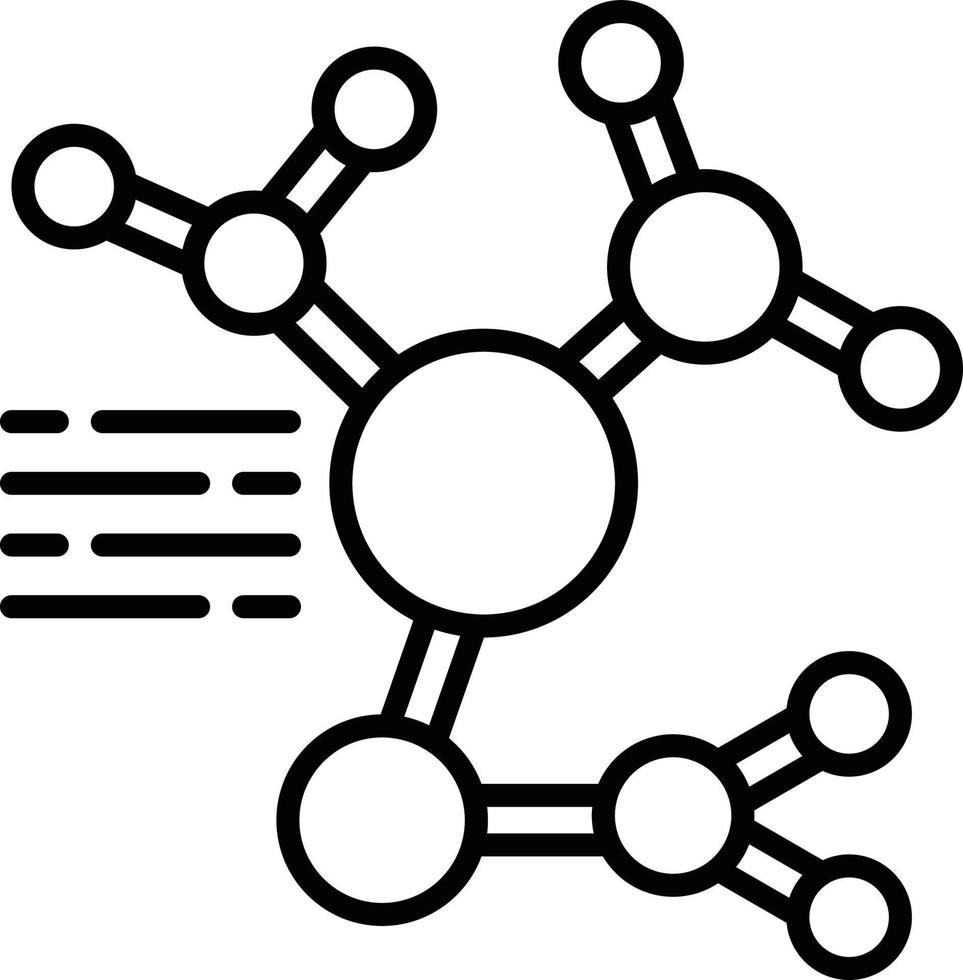 molekyl strukturera kreativ ikon design vektor