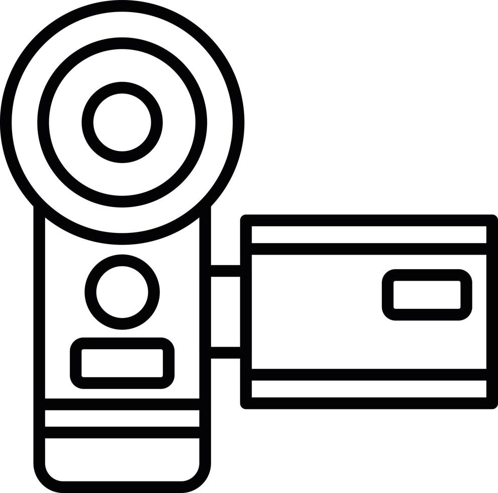 Videokamera kreatives Icon-Design vektor