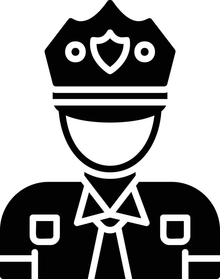 Polizist kreatives Icon-Design vektor