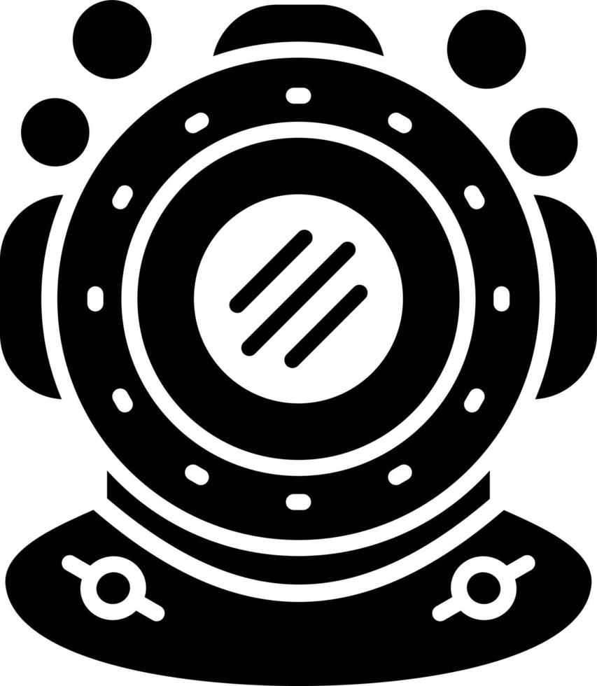 kreatives Icon-Design für Taucherhelme vektor