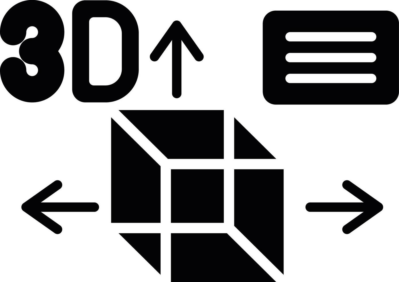 3D-Design kreatives Icon-Design vektor