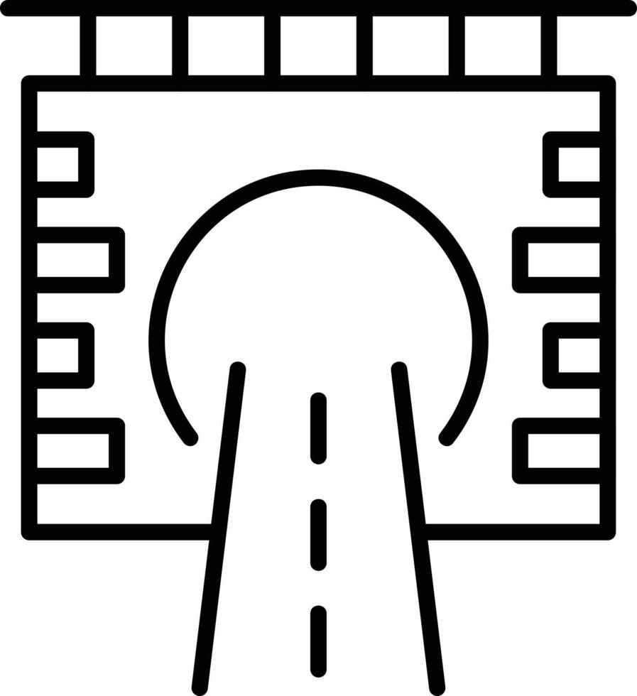 tunnel kreativ ikon design vektor