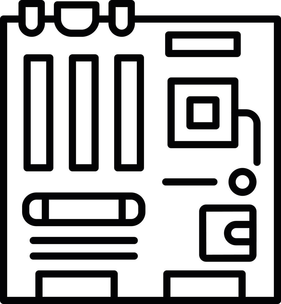 Motherboard kreatives Icon-Design vektor