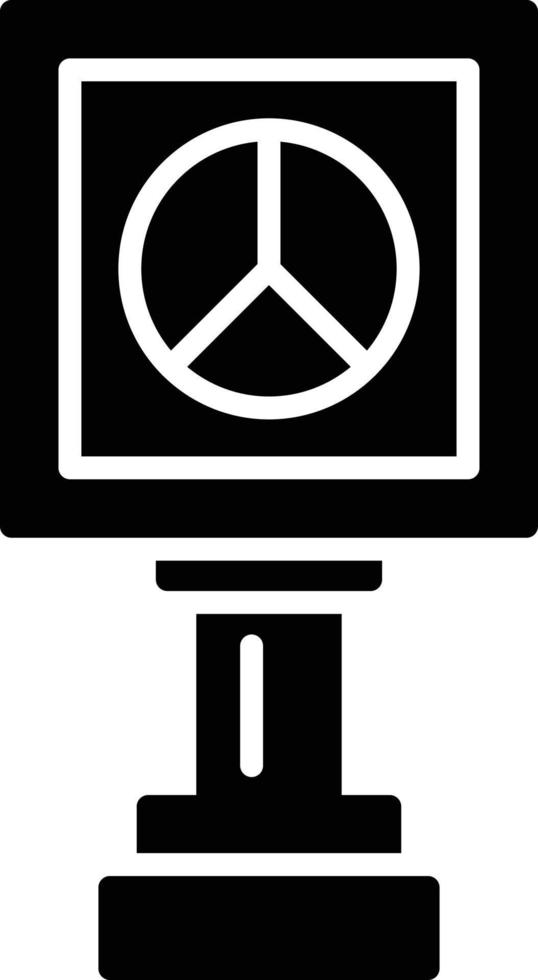 Peace-Zeichen kreatives Icon-Design vektor