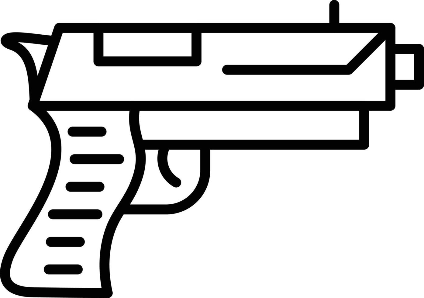 pistol kreativ ikon design vektor