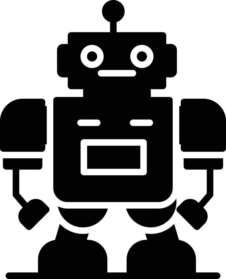 Roboter kreatives Icon-Design vektor