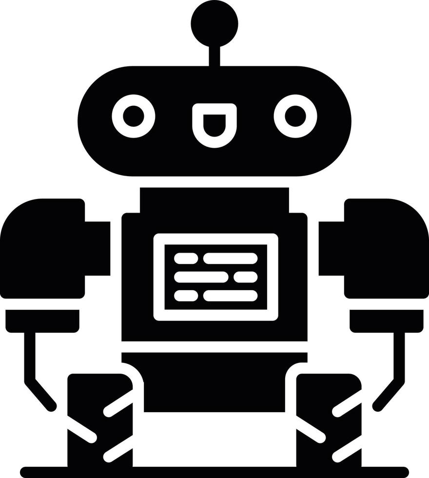 Roboter kreatives Icon-Design vektor