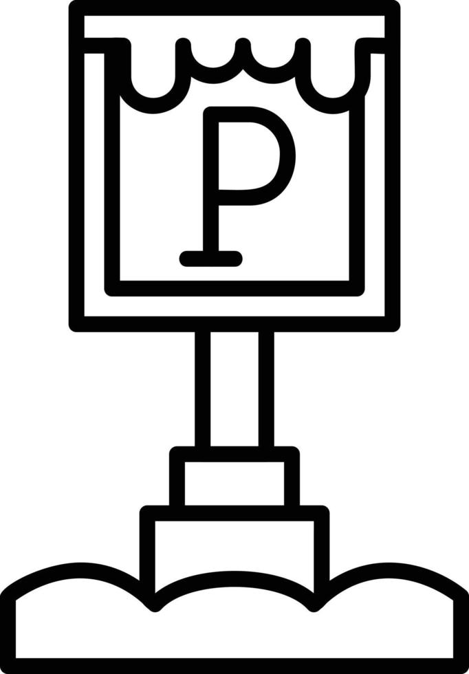 Parkschild kreatives Icon-Design vektor