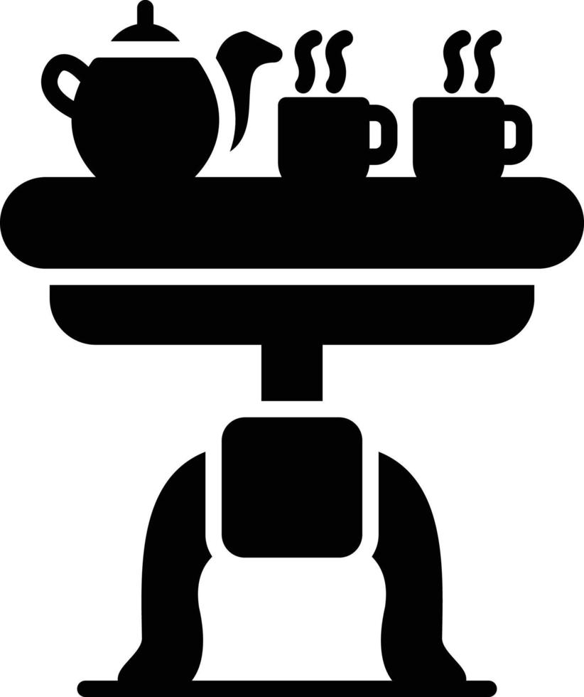 kaffe tabell kreativ ikon design vektor