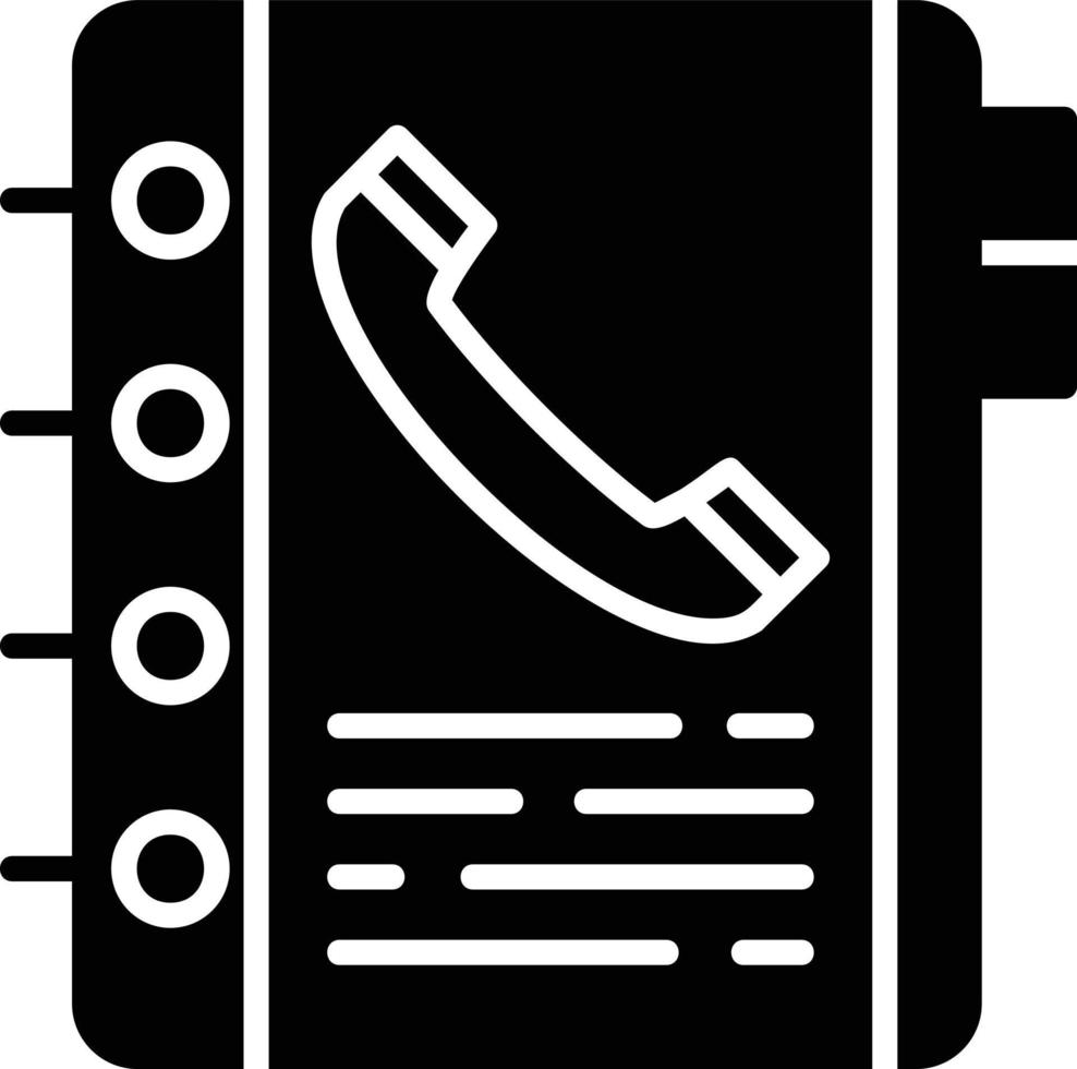 telefon bok kreativ ikon design vektor