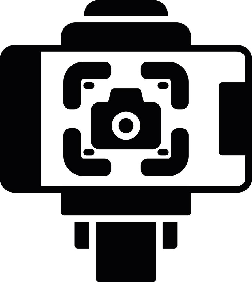 Selfie-Stick kreatives Icon-Design vektor