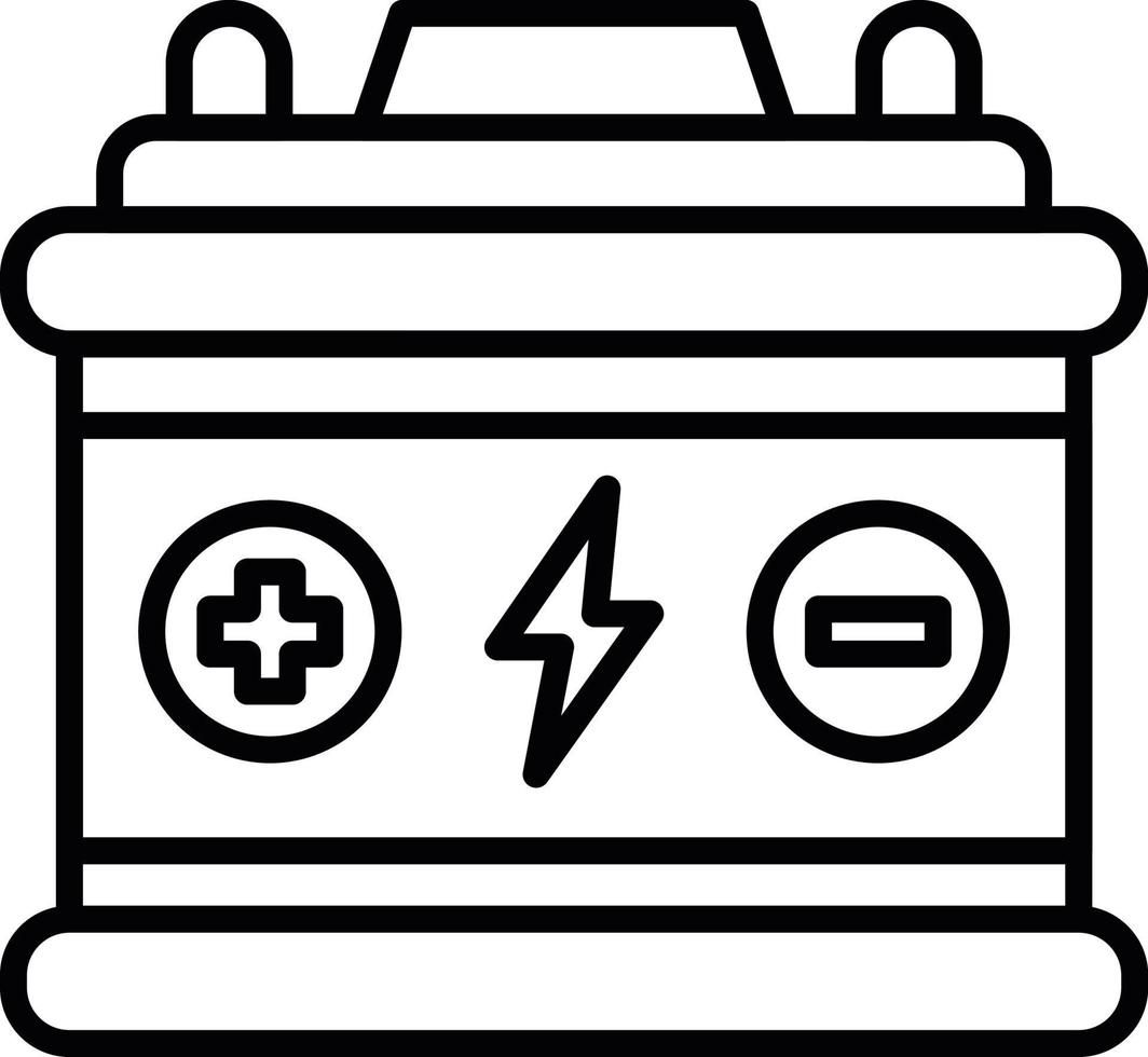 kreatives Icon-Design für Autobatterien vektor