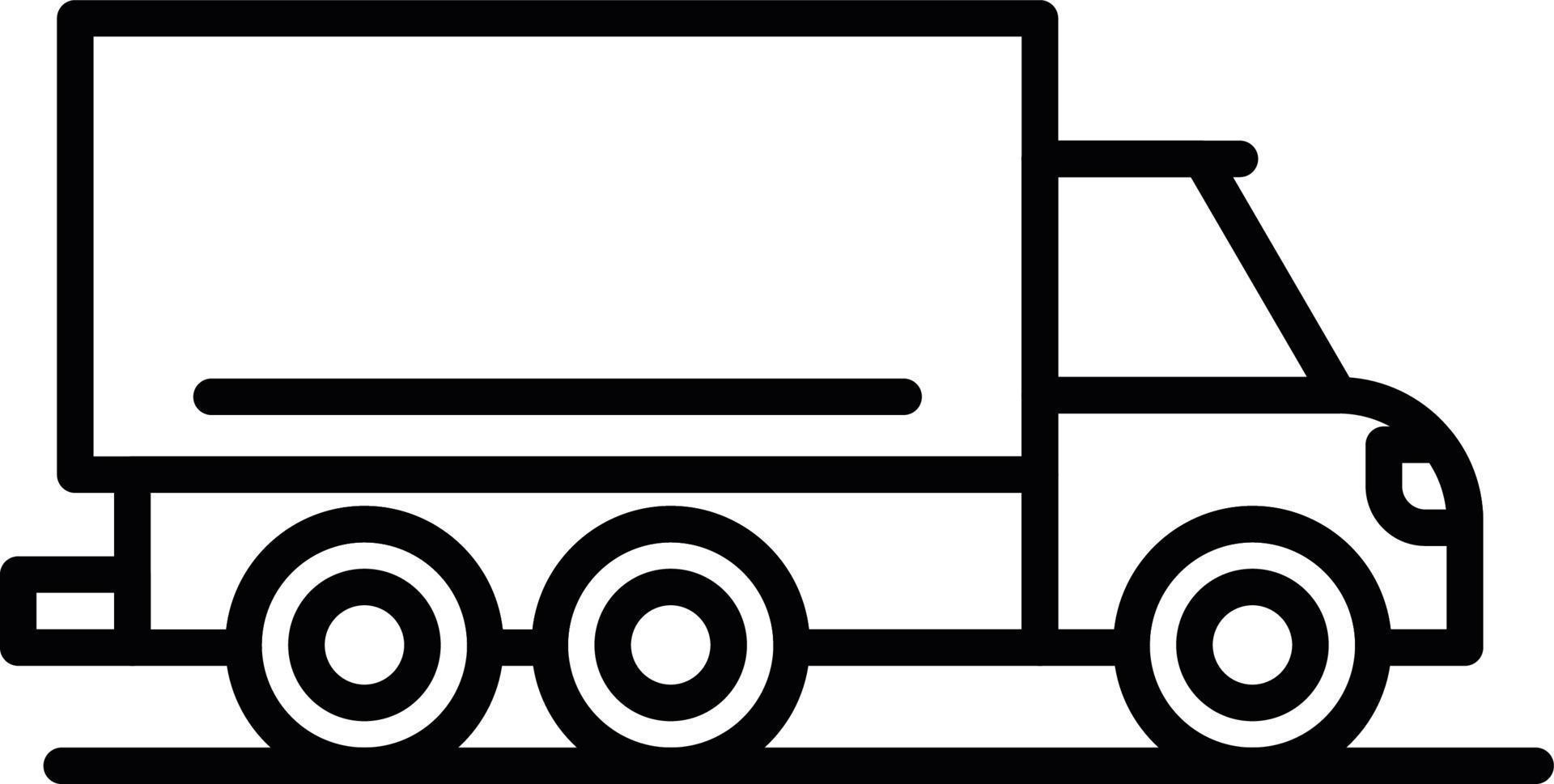 Fracht-LKW kreatives Icon-Design vektor