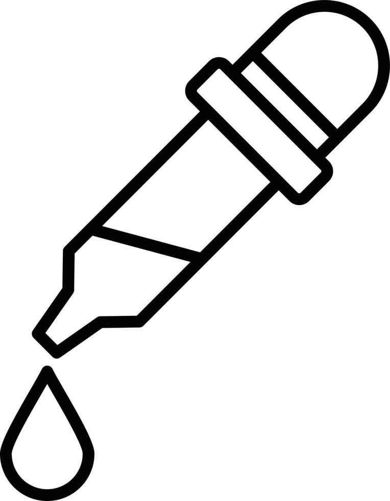 Pipette kreatives Icon-Design vektor