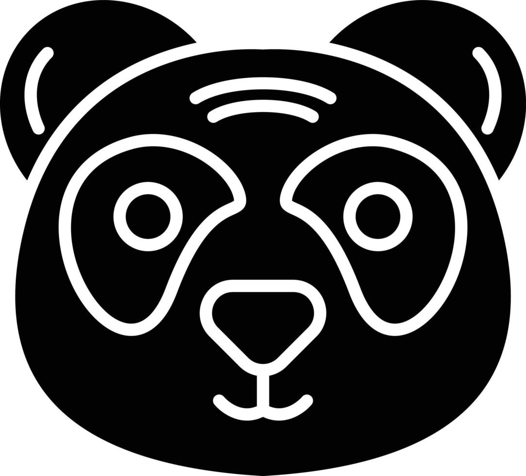 Panda kreatives Icon-Design vektor
