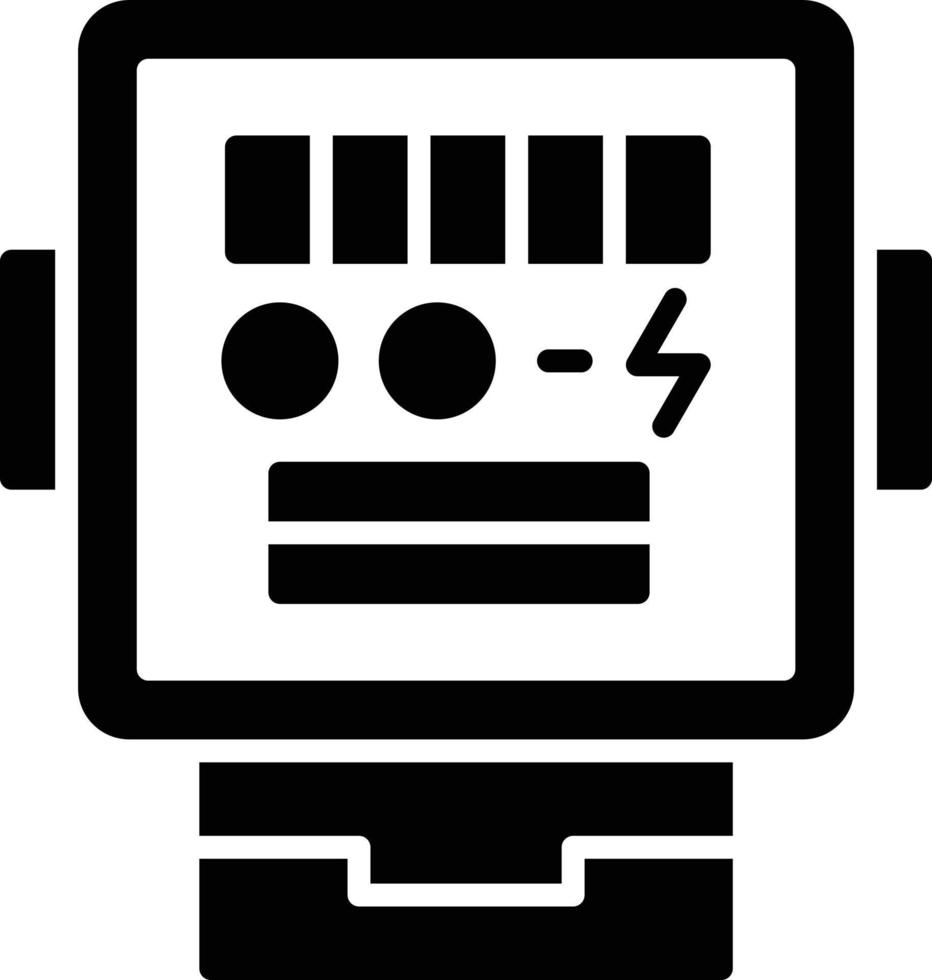 elektrisk meter kreativ ikon design vektor