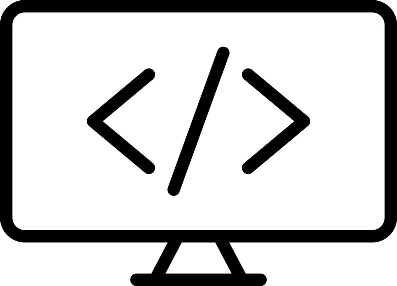 linje ikon för eval vektor
