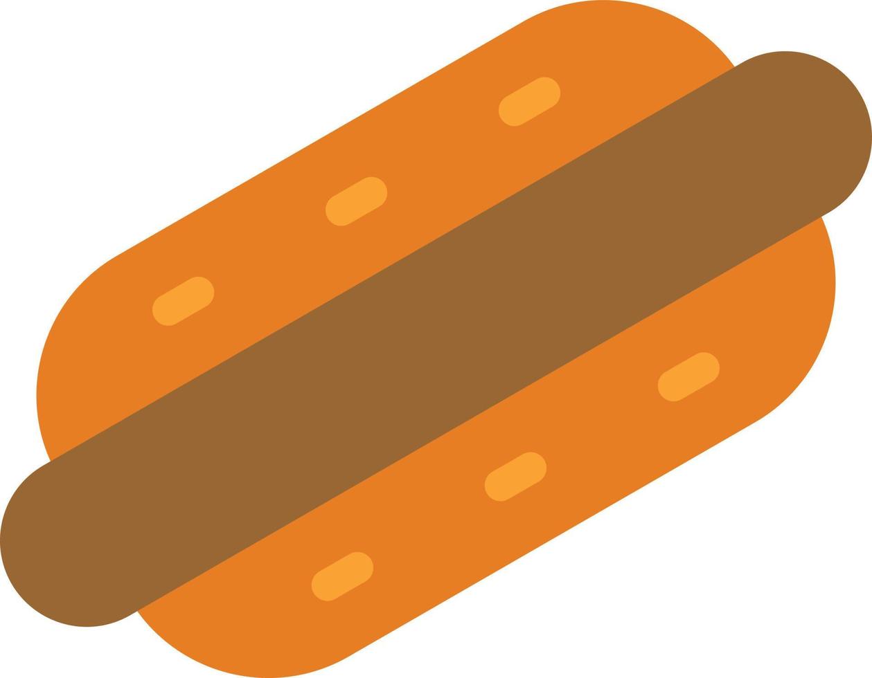 Hotdog-Vektor-Icon-Design vektor