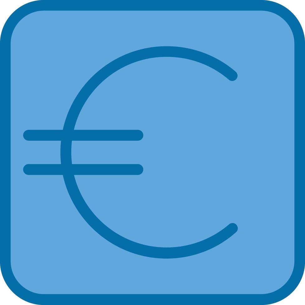 Euro-Zeichen-Vektor-Icon-Design vektor