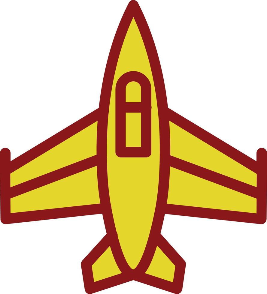 Kampfjet-Vektor-Icon-Design vektor