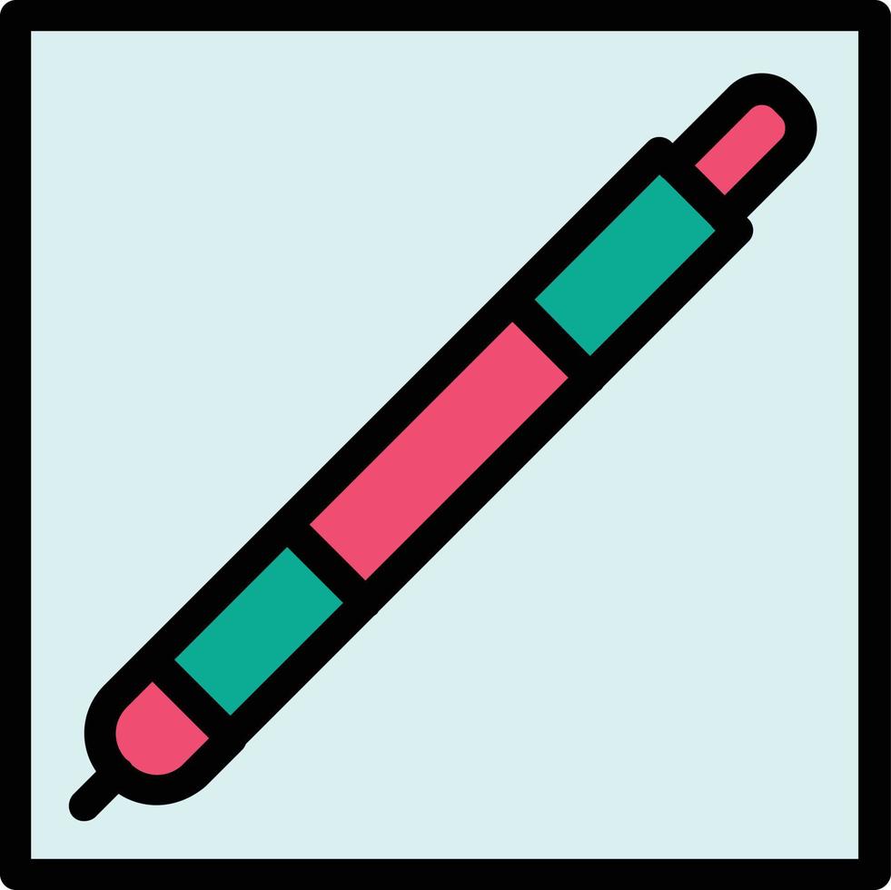 Stift quadratisches Vektor-Icon-Design vektor