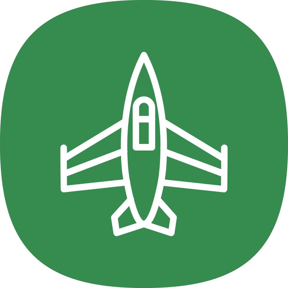 Kampfjet-Vektor-Icon-Design vektor