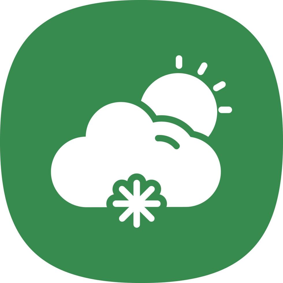 Cloud-Fleischbällchen-Vektor-Icon-Design vektor