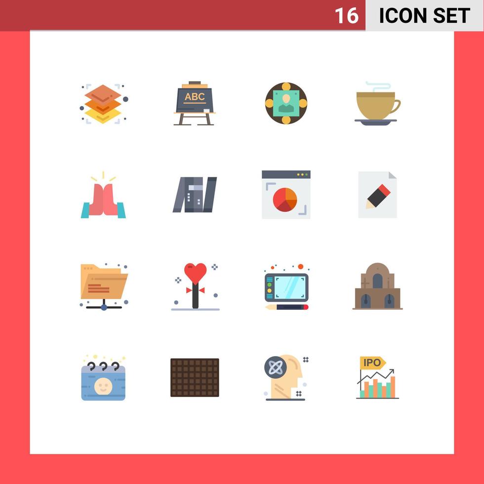16 kreativ ikoner modern tecken och symboler av fem rengöring företag kopp te redigerbar packa av kreativ vektor design element