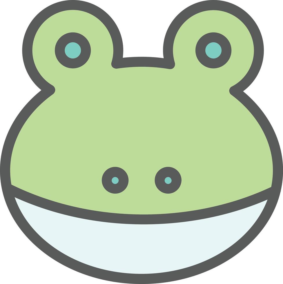 Frosch-Vektor-Icon-Design vektor