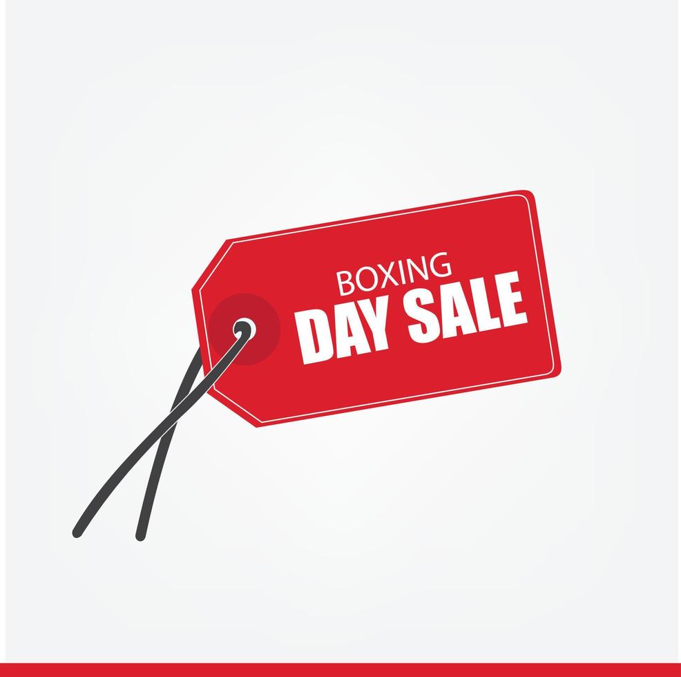 Vektor-Illustration von Boxing Day Sale. schlichtes und elegantes Design vektor