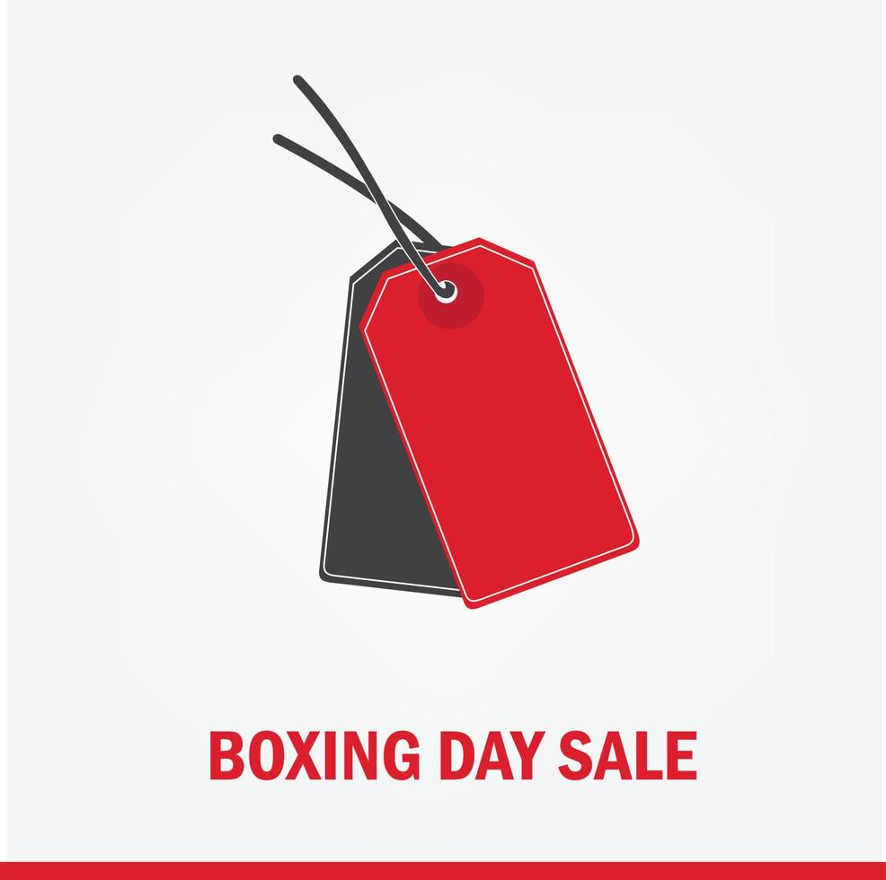 Vektor-Illustration von Boxing Day Sale. schlichtes und elegantes Design vektor