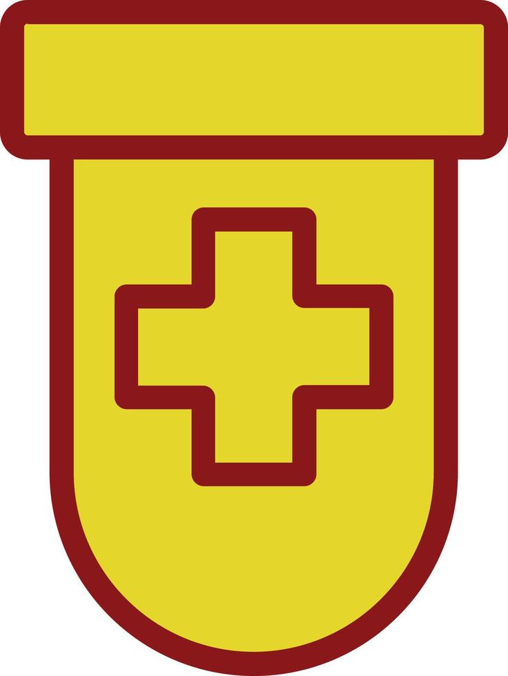 verschreibungspflichtige Flasche Alt-Vektor-Icon-Design vektor