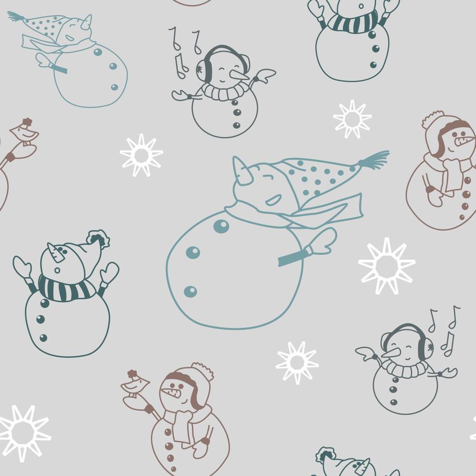 vektor hand dragen sömlös mönster. jul, vinter- klotter element. isolerat på vit bakgrund. träd, kransar, presenterar, sötsaker, pepparkaka. för bakgrund, skriva ut, textil, tyger, gåva påsar