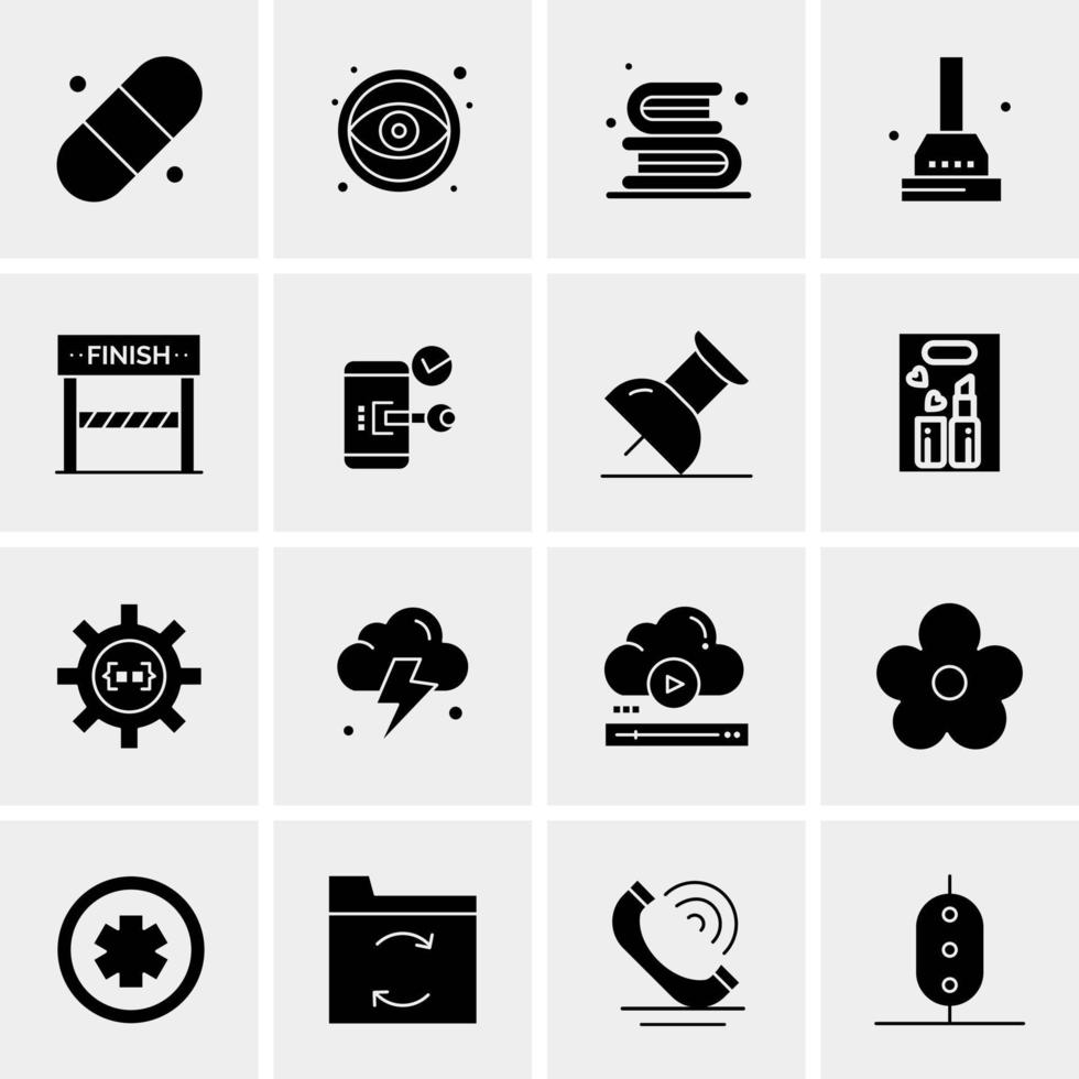 16 universelle Business-Icons Vektor kreative Icon-Illustration zur Verwendung in Web- und Mobilprojekten