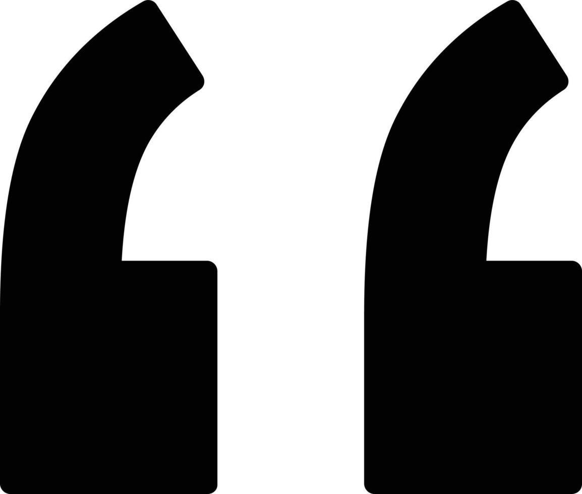 Citat vänster vektor ikon design