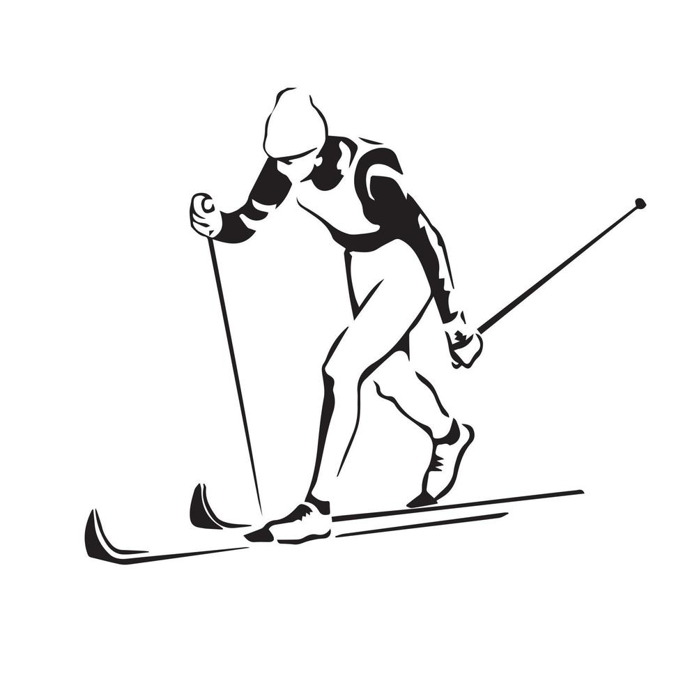 Person, die Snowboard fährt. Snowboarder in Aktionsvektorillustration. Extremer Wintersport. Snowboard-Emblem. Logo des Sportvereins. Snowboardausrüstung. vektor