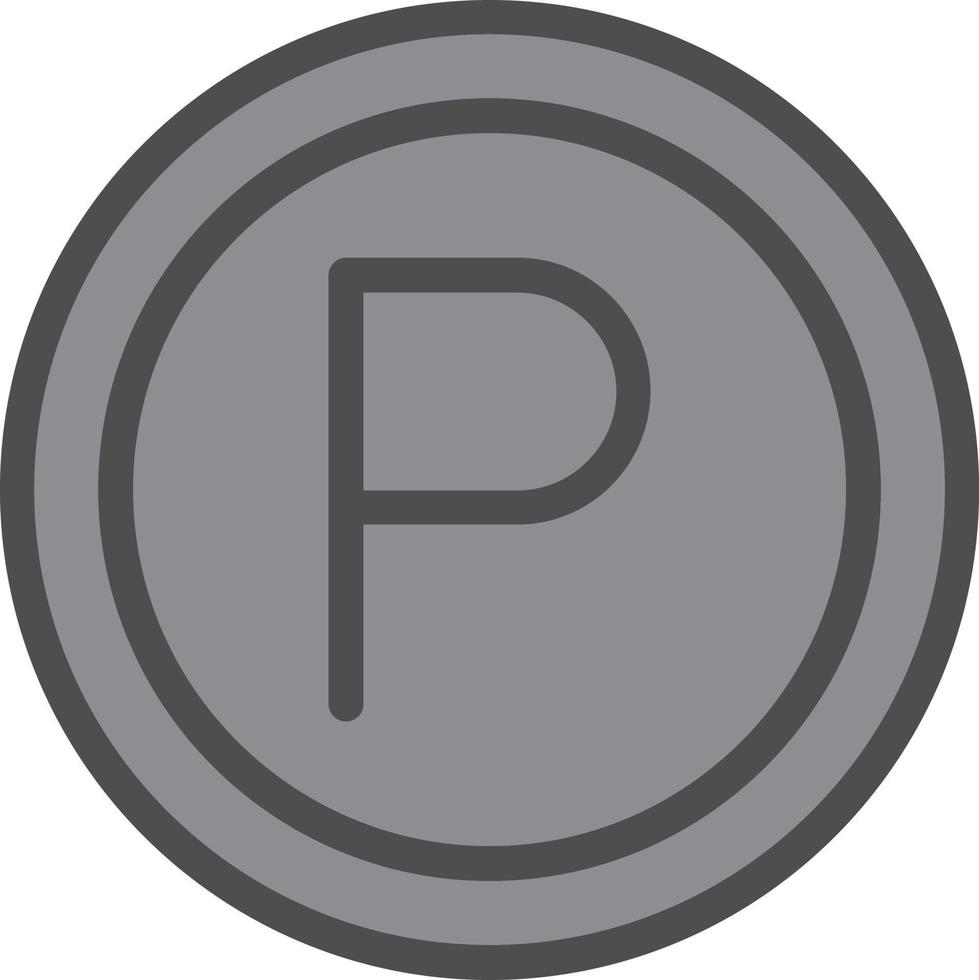 Parkplatz-Vektor-Icon-Design vektor