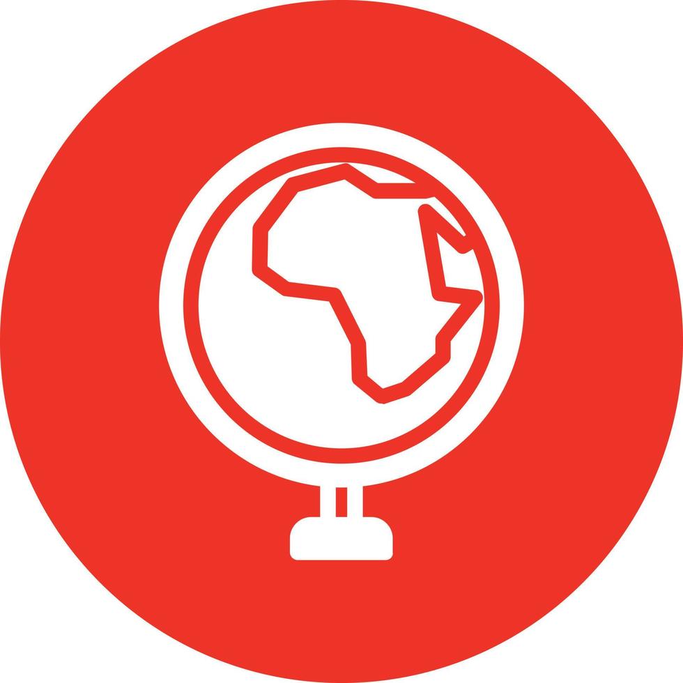 Globus Afrika Vektor Icon Design