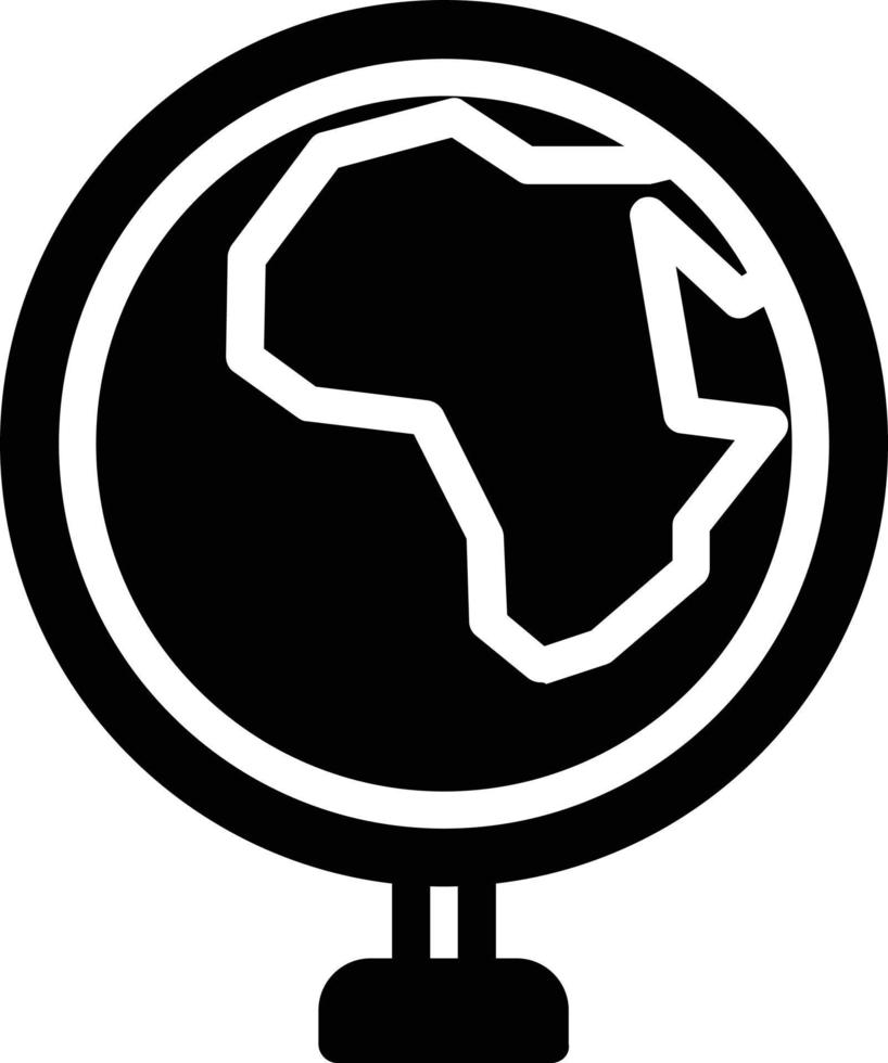 Globus Afrika Vektor Icon Design