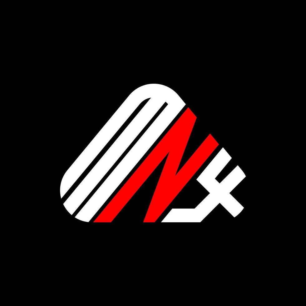 kreatives Design des mnx-Buchstabenlogos mit Vektorgrafik, mnx-einfaches und modernes Logo. vektor